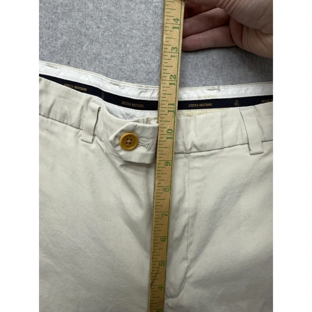 Brooks Brothers Pants Mens 34x30 Beige Clark Fit Supima Stretch‎ Chino Casual
